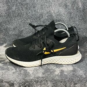 Nike Epic React Flyknit 2 Black White Gold women size 10.5